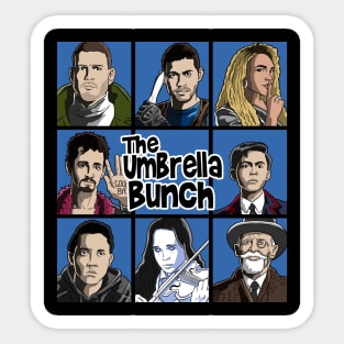 The umbrella Bunch (color) Sticker
